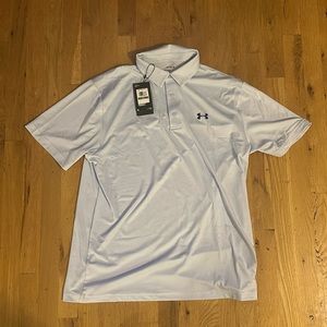 Under Armour Men’s Large Play Off Polo—Light Blue